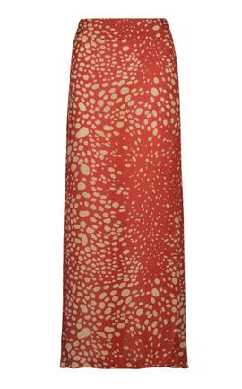 Johanna Ortiz Johanna Ortiz Acient Mirage Printed Silk Maxi Skirt