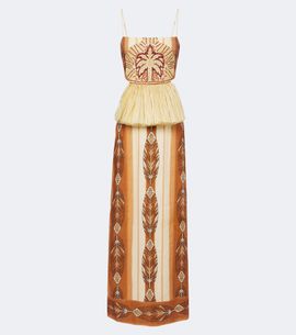 Johanna Ortiz Johanna Ortiz Andean Mythology printed linen maxi dress
