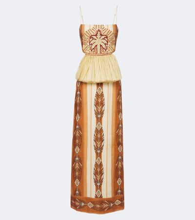 Johanna Ortiz Johanna Ortiz Andean Mythology printed linen maxi dress