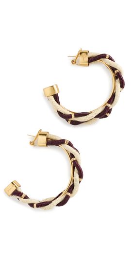 Johanna Ortiz Johanna Ortiz Baila Hoops Ecru/Dark Cherry One