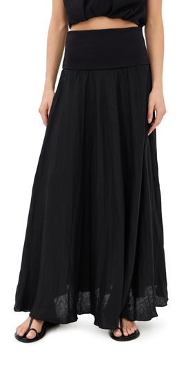 Johanna Ortiz Johanna Ortiz Black Light and Sound Ankle Skirt Black