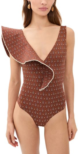 Johanna Ortiz Johanna Ortiz Boleros One-Piece Swim Suit Brown
