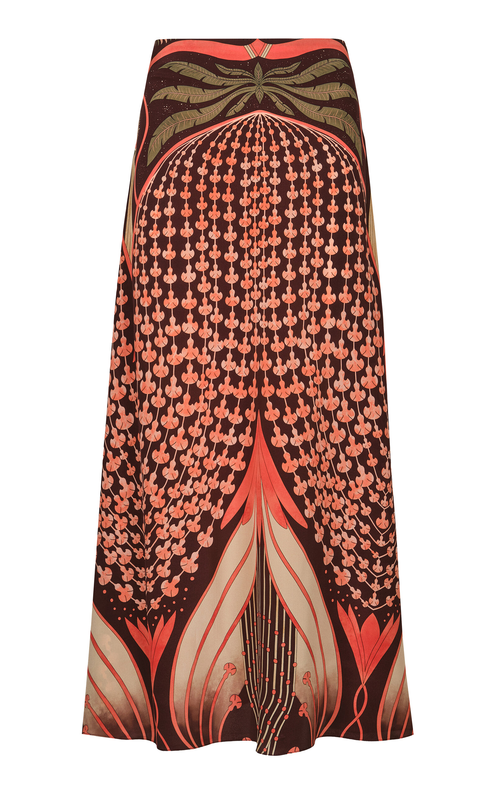 Johanna Ortiz Johanna Ortiz Botanical Omens Silk Midi Skirt