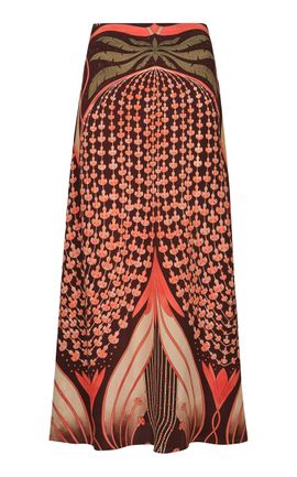 Johanna Ortiz Johanna Ortiz Botanical Omens Silk Midi Skirt