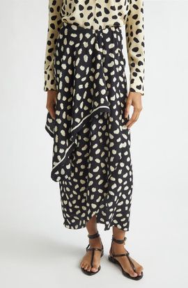 Johanna Ortiz Johanna Ortiz Captivation Print Silk Skirt