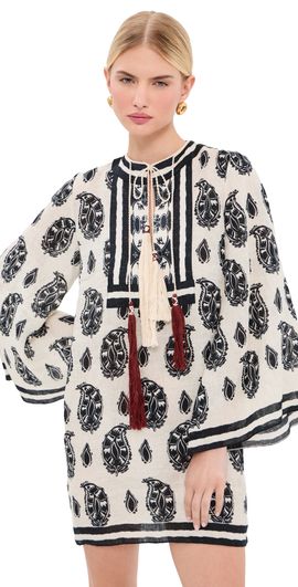 Johanna Ortiz Johanna Ortiz Caretaker of The Jungle Tunic Dress ECRU / BLACK
