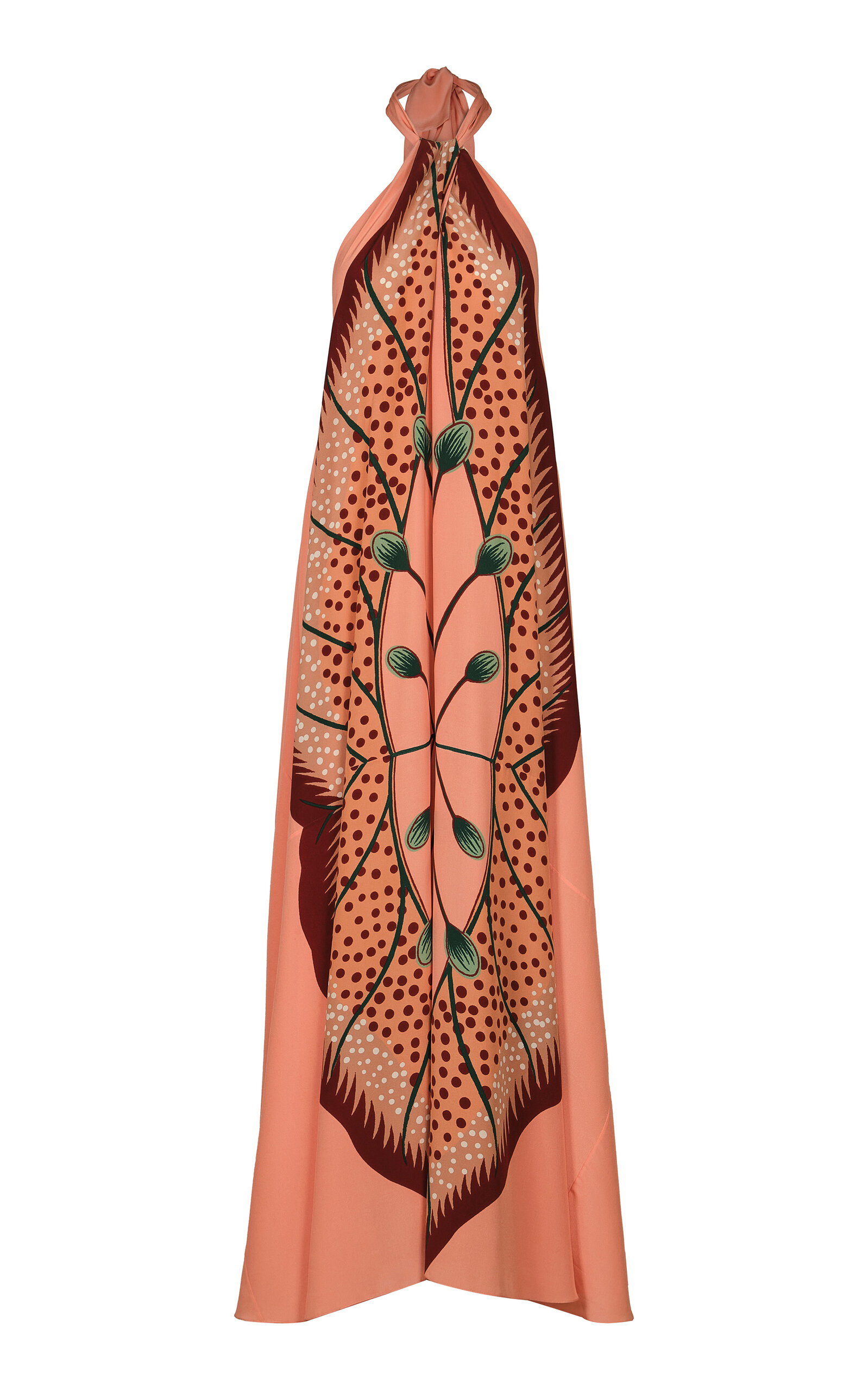Johanna Ortiz Johanna Ortiz Crimson Memory Silk Maxi Dress