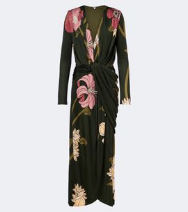Johanna Ortiz Johanna Ortiz Draped printed jersey midi dress
