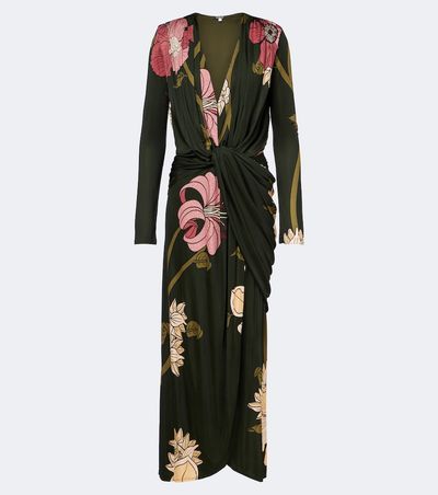 Johanna Ortiz Johanna Ortiz Draped printed jersey midi dress