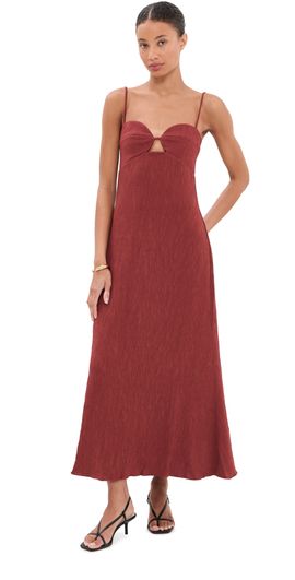 Johanna Ortiz Johanna Ortiz Dream Spinner Ankle Dress Wine