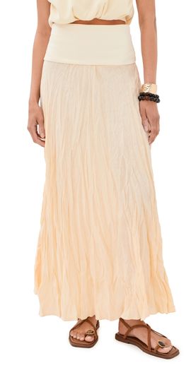Johanna Ortiz Johanna Ortiz Ecru Light and Sound Ankle Skirt Ecru