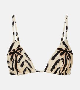 Johanna Ortiz Johanna Ortiz Embroidered printed bikini top