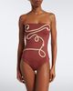 Johanna Ortiz Johanna Ortiz Embroidered strapless swimsuit - 2
