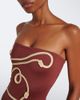 Johanna Ortiz Johanna Ortiz Embroidered strapless swimsuit - 3