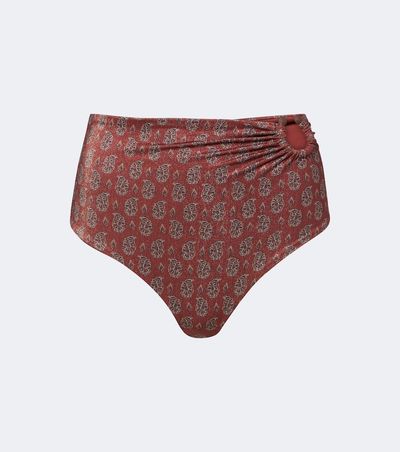 Johanna Ortiz Johanna Ortiz Gathered printed bikini bottom