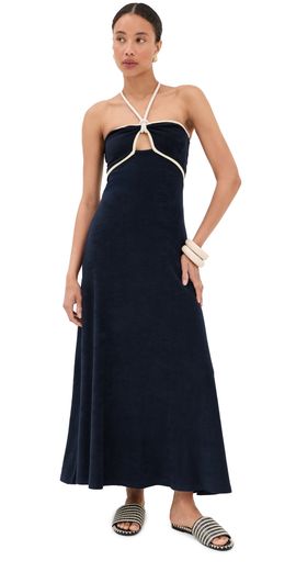 Johanna Ortiz Johanna Ortiz Gleymoon Dress NAVY / ECRU