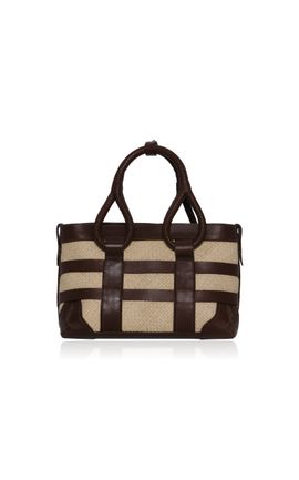 Johanna Ortiz Johanna Ortiz Heritage In Motion Mini Braided Tote Bag Brown OS