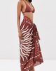 Johanna Ortiz Johanna Ortiz Horizon Pareo Wine/Ecru/Rose One - 4