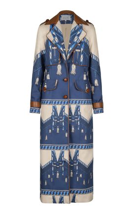 Johanna Ortiz Johanna Ortiz Horizontes Salvajes Printed Cotton Trench Coat