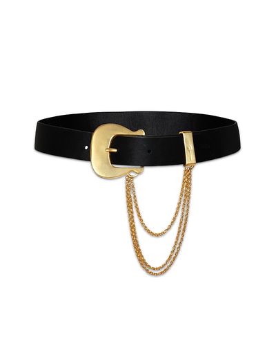 Johanna Ortiz Johanna Ortiz Leather Chain Trim Belt