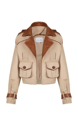 Johanna Ortiz Johanna Ortiz LeatherCotton Valentía Jacket Brown XL