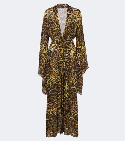 Johanna Ortiz Johanna Ortiz Leopard-print georgette kaftan