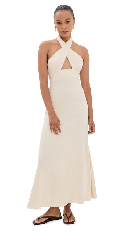 Johanna Ortiz Johanna Ortiz Light Heart Ankle Dress Ecru