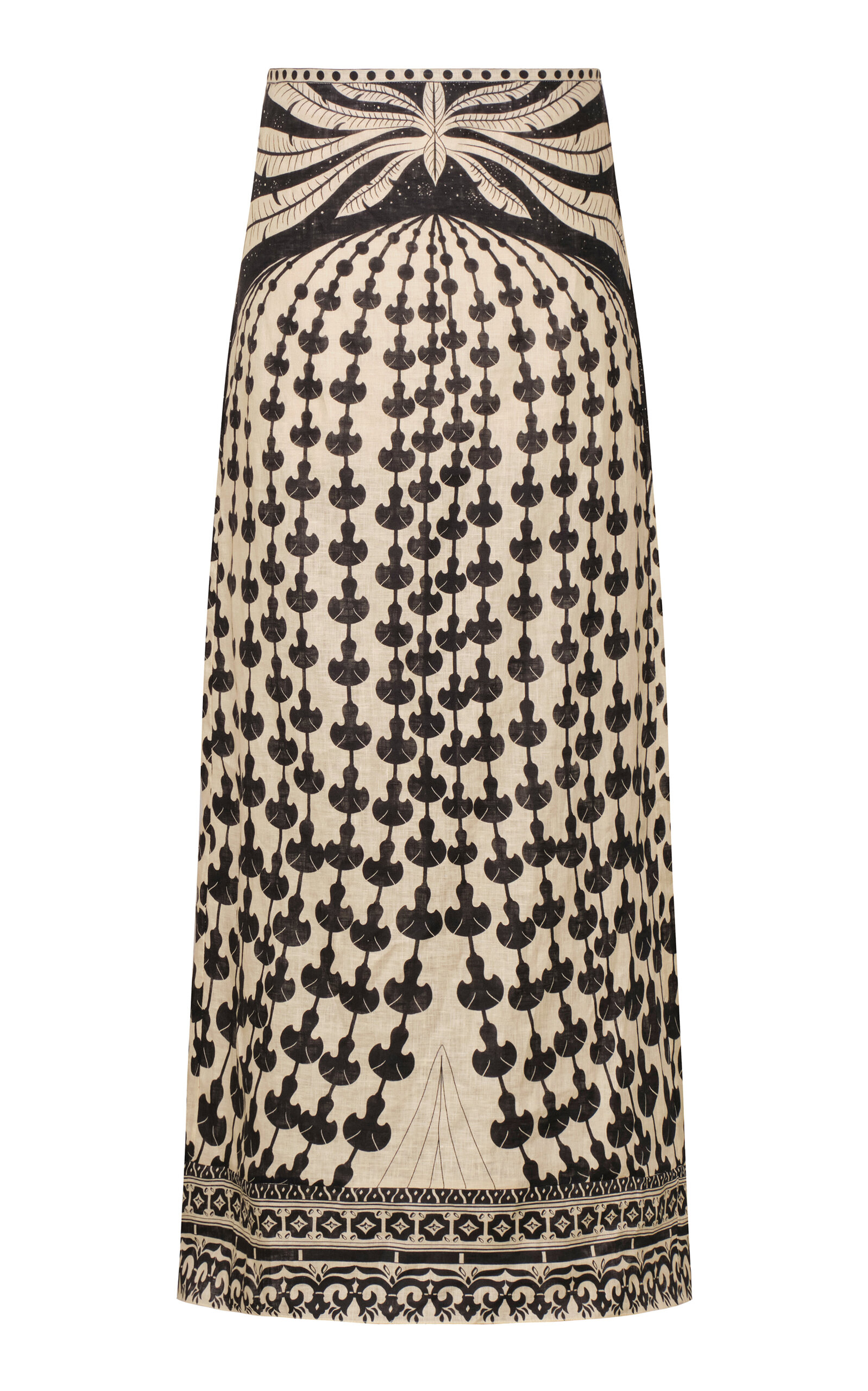 Johanna Ortiz Johanna Ortiz Loose Horizon Linen Midi SKirt