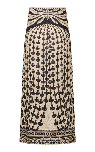 Johanna Ortiz Johanna Ortiz Loose Horizon Linen Midi SKirt