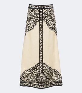 Johanna Ortiz Johanna Ortiz Loose Horizon printed linen maxi skirt