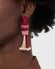 Johanna Ortiz Johanna Ortiz Mosaic Dreams Earrings Dark Cherry/Ecru One - 3