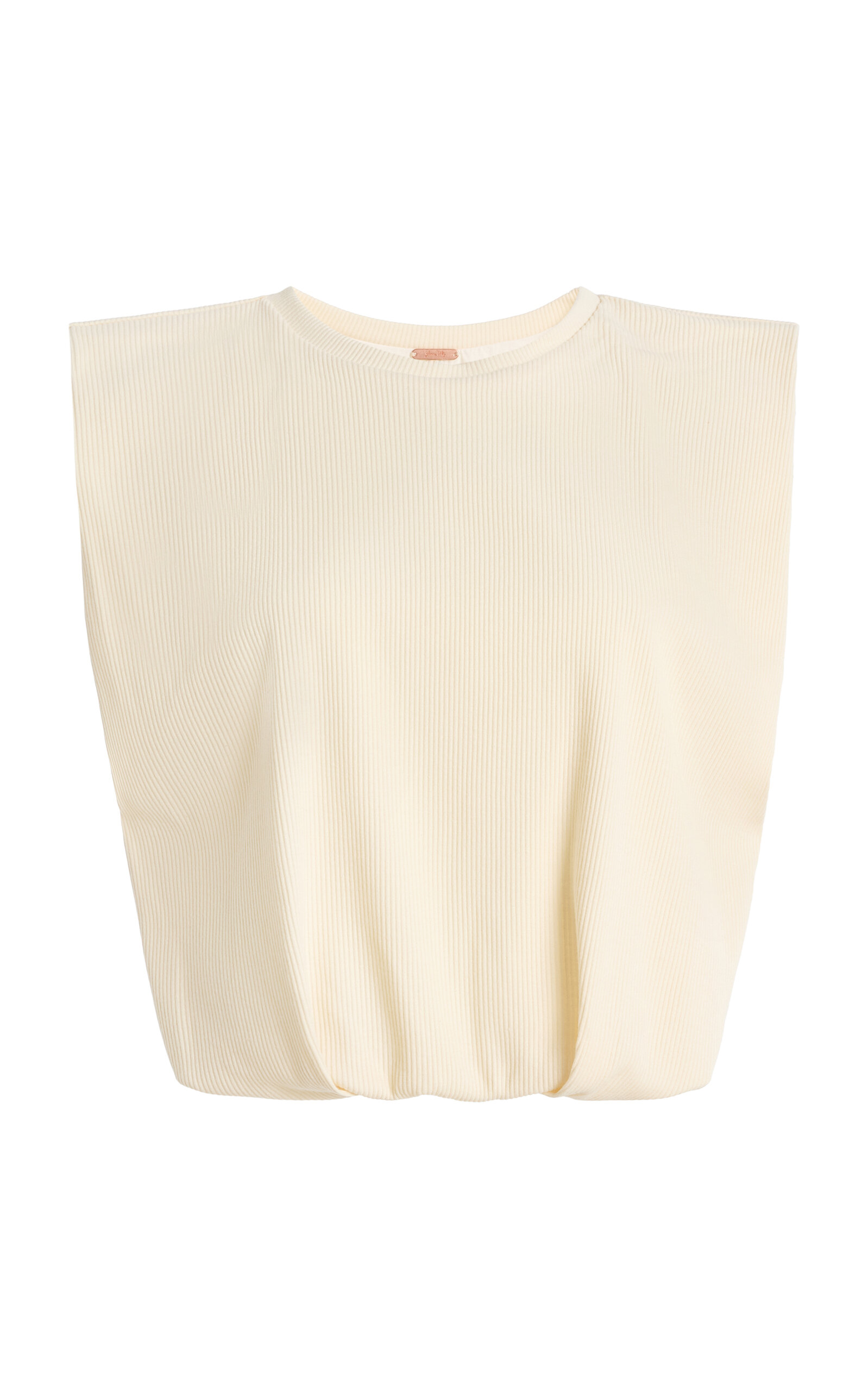 Johanna Ortiz Johanna Ortiz Muraya Ribbed Jersey Cropped TShirt