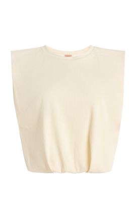 Johanna Ortiz Johanna Ortiz Muraya Ribbed Jersey Cropped TShirt