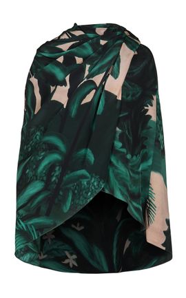Johanna Ortiz Johanna Ortiz Painted Horizons Printed Silk Cape