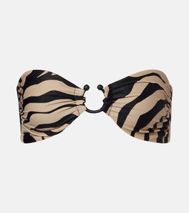 Johanna Ortiz Johanna Ortiz Printed ring-detail bikini top