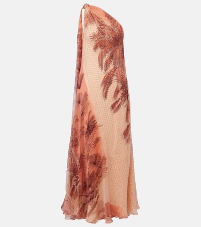 Johanna Ortiz Johanna Ortiz Printed silk lamÃ© gown