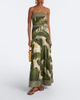 Johanna Ortiz Johanna Ortiz Printed strapless cotton poplin maxi dress - 2