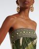 Johanna Ortiz Johanna Ortiz Printed strapless cotton poplin maxi dress - 3
