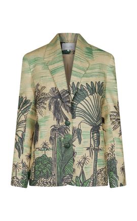 Johanna Ortiz Johanna Ortiz Rock The Plan Printed Linen Jacket