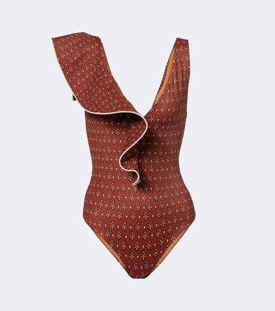 Johanna Ortiz Johanna Ortiz Ruffled printed swimsuit