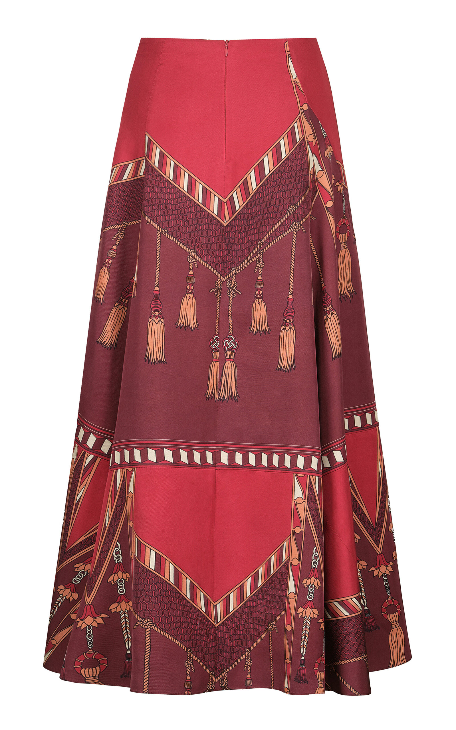 Johanna Ortiz Johanna Ortiz Sacred Geometries Printed SilkCotton Midi Skirt