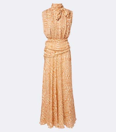 Johanna Ortiz Johanna Ortiz Saffron Breeze printed silk cocktail dress