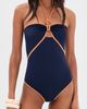 Johanna Ortiz Johanna Ortiz Salt and Saddle One-Piece Swim Suit Navy - 2