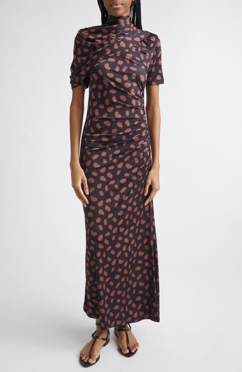Johanna Ortiz Johanna Ortiz Serene Print Ruched Jersey Safari Dress
