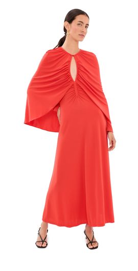 Johanna Ortiz Johanna Ortiz Silent Solstice Ankle Dress Fire Red