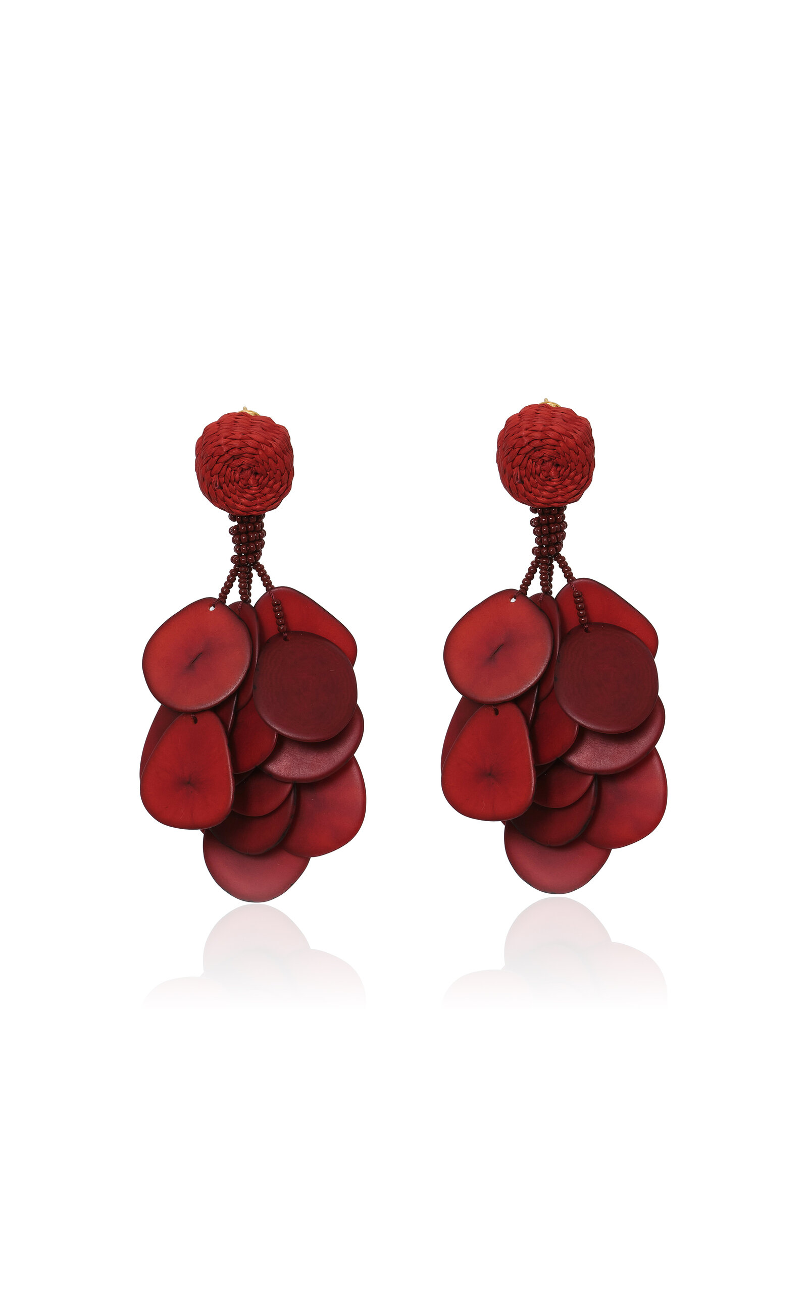 Johanna Ortiz Johanna Ortiz Song Of The Plains Earrings Burgundy OS Gifts For Her