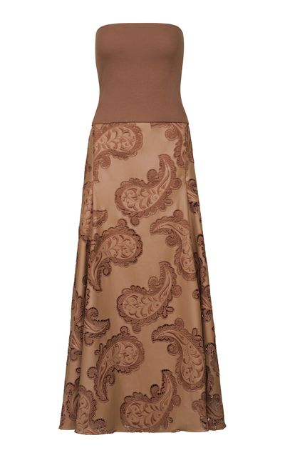 Johanna Ortiz Johanna Ortiz The Quiet Bloom Asymmetric Maxi Dress
