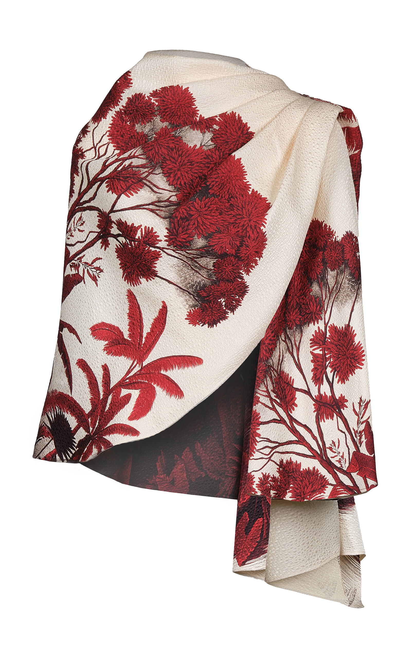Johanna Ortiz Johanna Ortiz WoolSilk Ocean of Secrets Cape Print