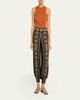 Johanna Ortiz Nareem Geo-Print Balloon-Leg Ankle Pants - 2