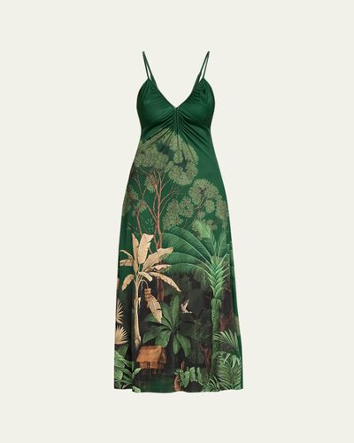 Johanna Ortiz Nuestra Tierra Ruched Ankle Dress